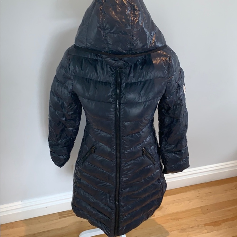 ❄️winter❄️Navy Moncler Moka Knee Length Coat